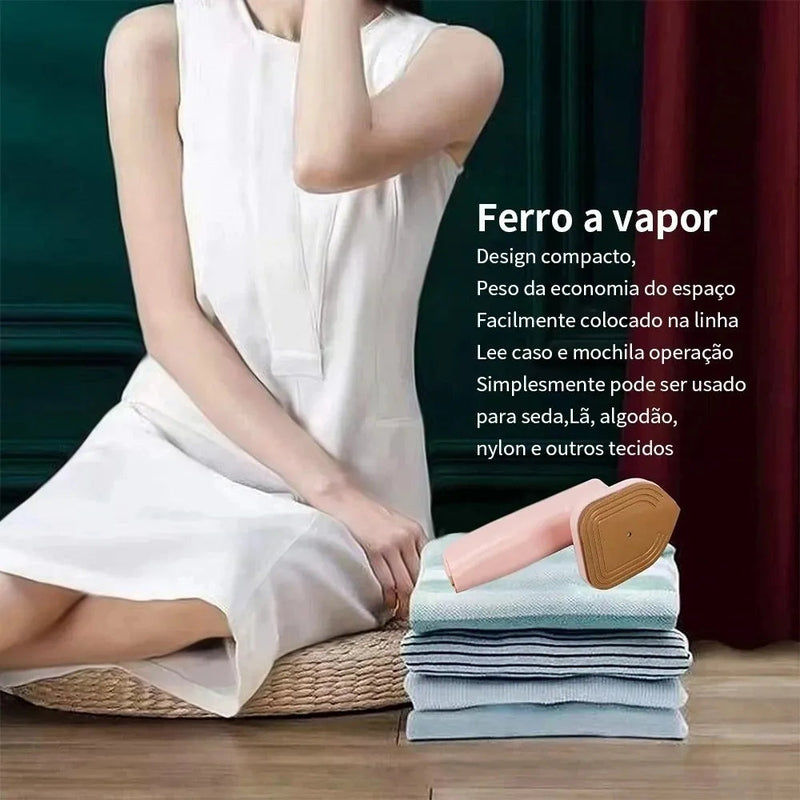 Mini Ferro De Passar Roupas a Vapor as A Para Viagem | Elétrico Portátil Pequeno/Casa - Bivolt